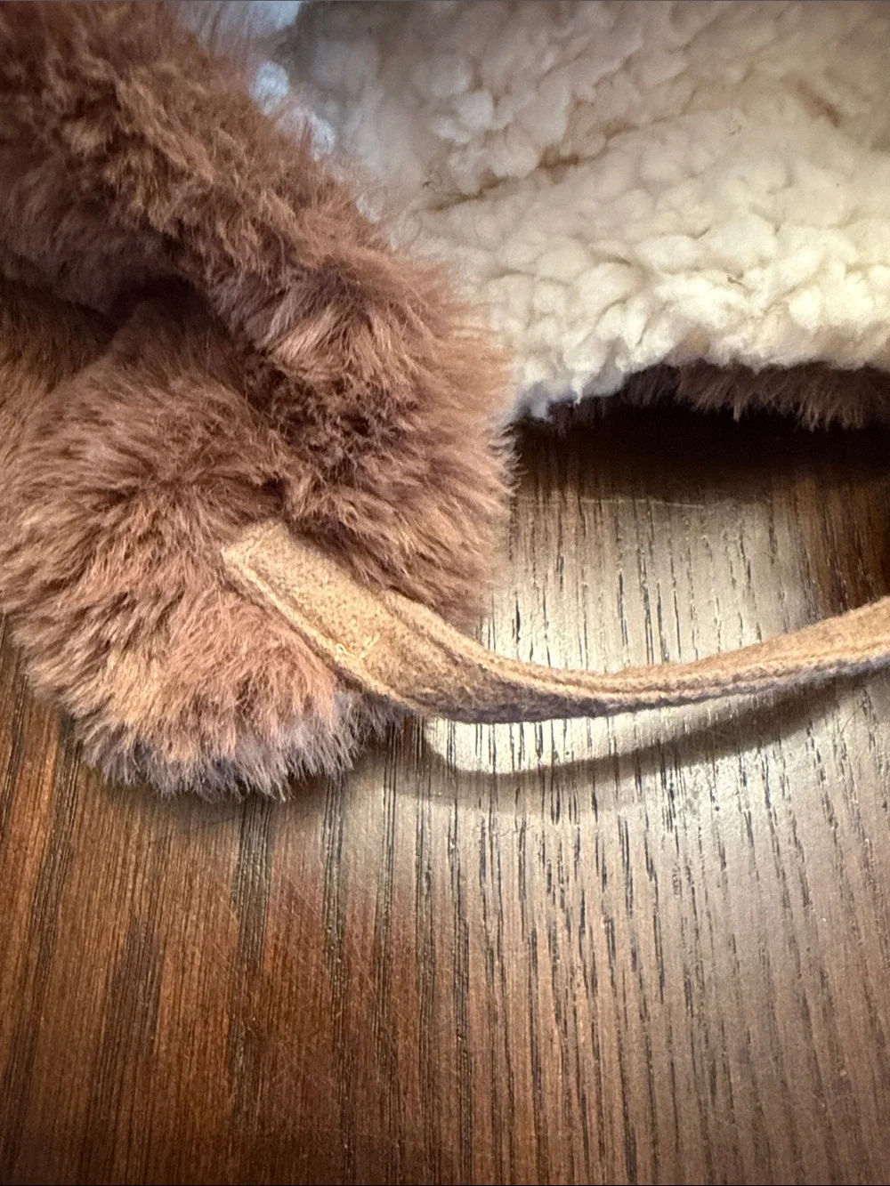 Amazon Kids Faux Fur Trapper Hat in Brown with Cream Lining